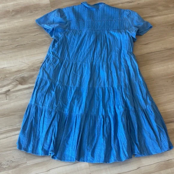 Anthropologie Georgina Tiered Mini Shirtdress - Picture 7 of 7